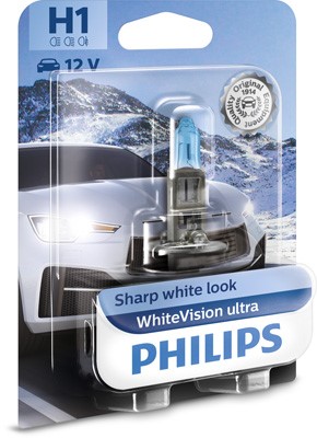 Halogenlampa PHILIPS WhiteVision ultra H1 P14,5s Philips 12258WVU