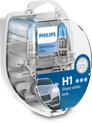 Halogenlampa PHILIPS WhiteVision ultra H1 P14,5s Philips 12258WVU