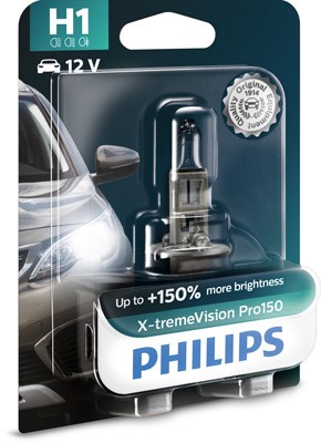 Halogenlampa PHILIPS X-tremeVision Pro150 H1 P14,5s Philips 12258