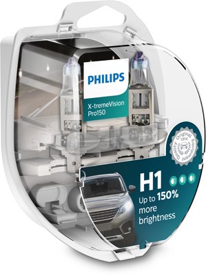 Halogenlampa PHILIPS X-tremeVision Pro150 H1 P14,5s Philips 12258