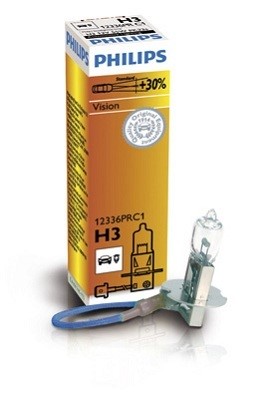 Halogenlampa PHILIPS Vision H3 PK22s 12V Philips 12336PRC1