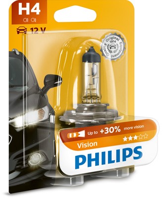 Halogenlampa  PHILIPS Vision H4 P43t-38