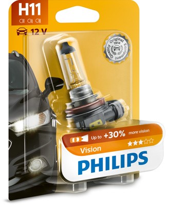 Halogenlampa PHILIPS Vision H11 PGJ19-2