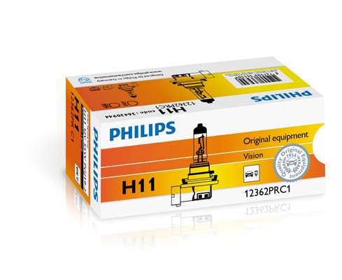 Halogenlampa PHILIPS Vision H11 PGJ19-2 12V Philips 12362PRC1