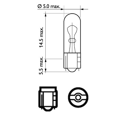 Glödlampa PHILIPS  W21W W2x4,6d 12V Philips 12521CP