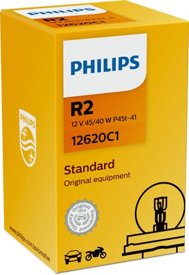 Halogenlampa PHILIPS R2 (bilux) P45t-41 12V Philips 12620C1