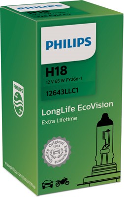 Halogenlampa PHILIPS LongLife EcoVision H18 PY26d-1 Philips 12643