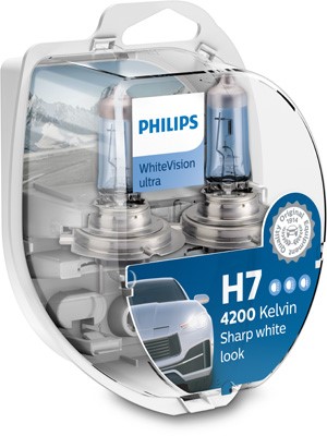 Halogenlampa PHILIPS WhiteVision ultra H7 PX26d Philips 12972WVUS