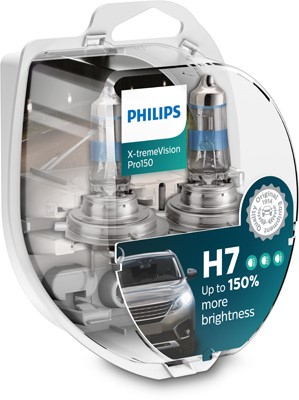 Halogenlampa PHILIPS X-tremeVision Pro150 H7 PX26d