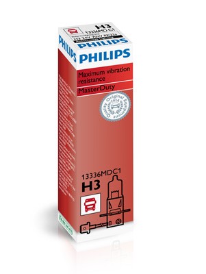 Halogenlampa PHILIPS MasterDuty H3 PK22s, Upptill Philips 13336MD
