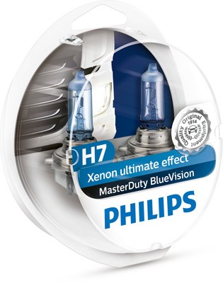 Halogenlampa PHILIPS MasterDuty BlueVision H7 PX26d, Nedre Philip