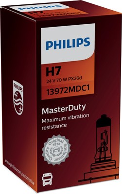 Halogenlampa PHILIPS MasterDuty H7 PX26d, Nedre Philips 13972MDC1