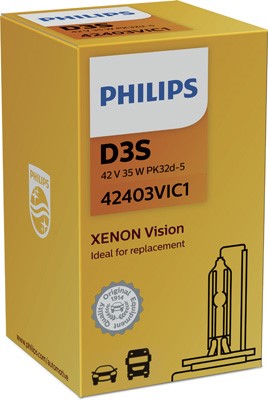 Xenonlampa PHILIPS Xenon Vision D3s PK32d-5 42V Philips 42403VIC1
