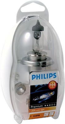 Halogenlampa 12V Philips Utbytessats med H4-lampor 55473EKKM
