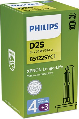 Xenonlampa PHILIPS Xenon LongerLife D2S P32d-2 Philips 85122SYC1
