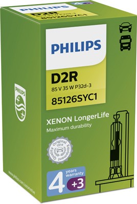 Xenonlampa PHILIPS Xenon LongerLife D2r P32d-3 Philips 85126SYC1