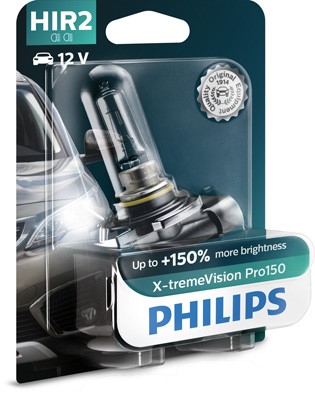 Halogenlampa PHILIPS X-tremeVision Pro150 HIR2 PX22d