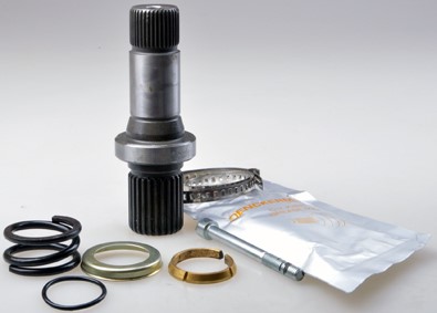 Stickaxel, differential, på växellådssidan, framaxel höger