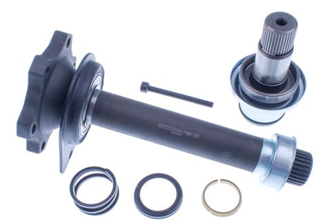 Stickaxel, differential, på växellådssidan, framaxel höger