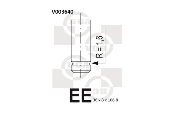 Avgasventil Bga V003640 BGA