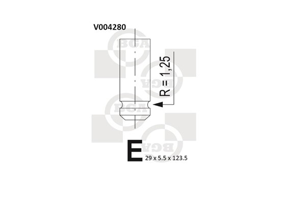 Avgasventil Bga V004280 BGA
