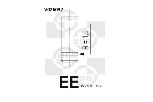Avgasventil Bga V026032 BGA