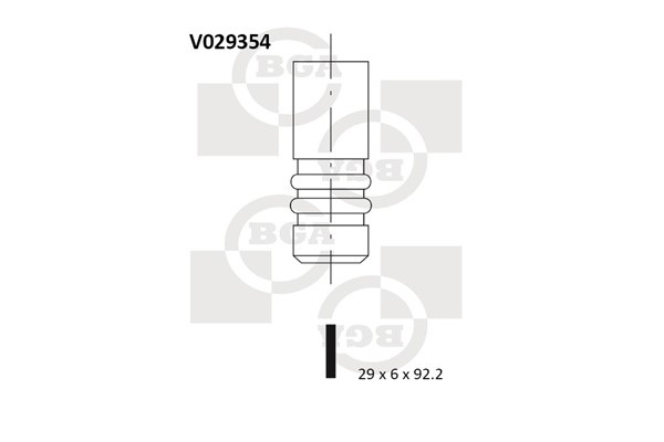 Avgasventil Bga V029354 BGA