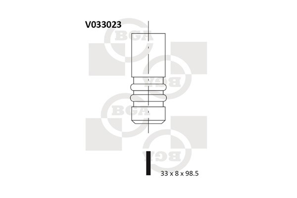 Avgasventil Bga V033023 BGA
