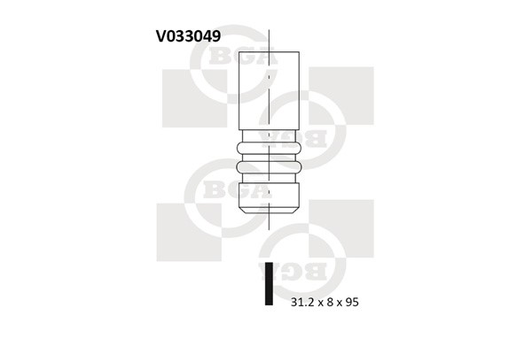 Avgasventil Bga V033049 BGA