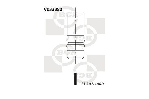 Avgasventil Bga V033380 BGA