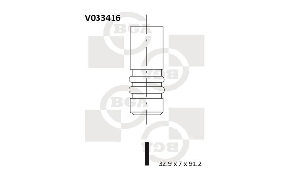 Avgasventil Bga V033416 BGA Avgasventil Bga V033416 BGA