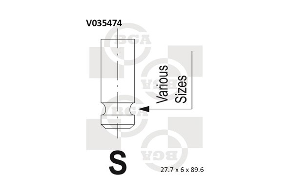 Insugsventil Bga V035474 BGA