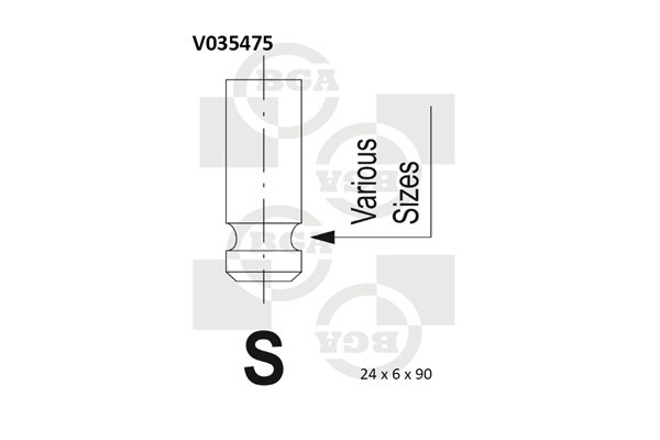 Avgasventil Bga V035475 BGA