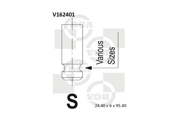 Avgasventil Bga V162401 BGA