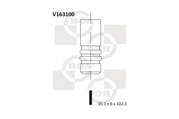 Insugsventil Bga V163100 BGA