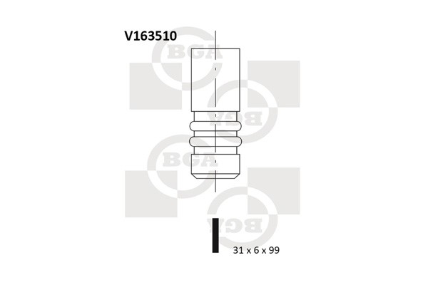 Insugsventil Bga V163510 BGA