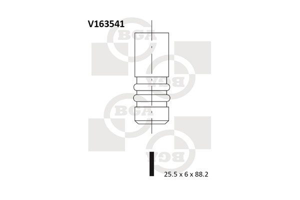 Avgasventil Bga V163541 BGA