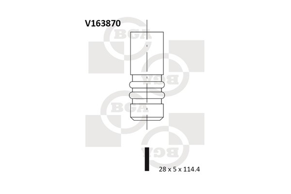 Insugsventil Bga V163870 BGA Insugsventil Bga V163870 BGA