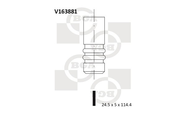 Avgasventil Bga V163881 BGA