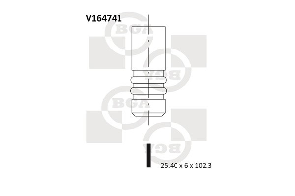 Avgasventil Bga V164741 BGA