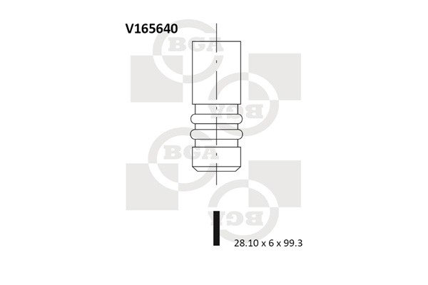 Insugsventil Bga V165640 BGA Insugsventil Bga V165640 BGA