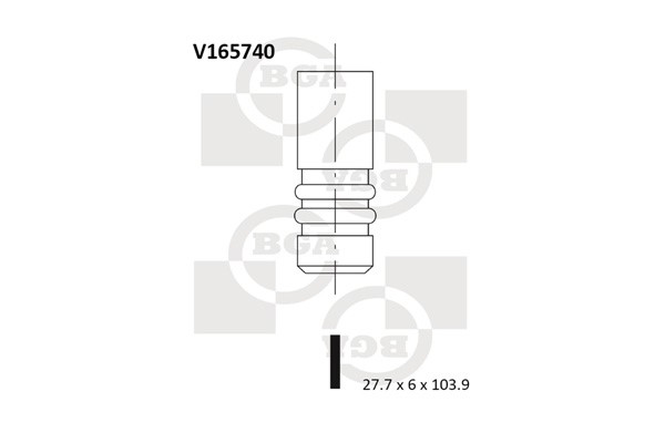 Insugsventil Bga V165740 BGA Insugsventil Bga V165740 BGA