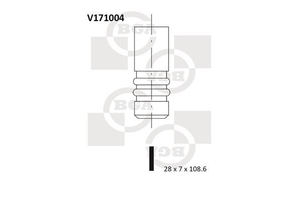 Avgasventil Bga V171004 BGA