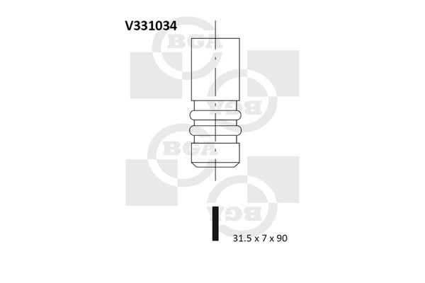 Avgasventil Bga V331034 BGA