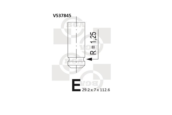 Avgasventil Bga V537845 BGA