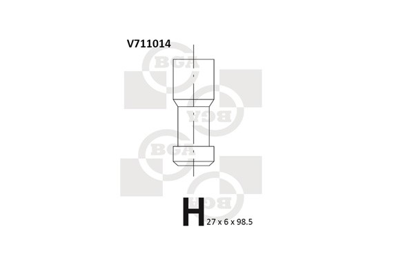Avgasventil Bga V711014 BGA