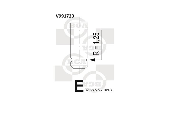 Insugsventil Bga V991723 BGA Insugsventil Bga V991723 BGA