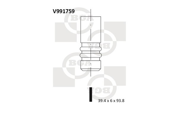 Insugsventil Bga V991759 BGA