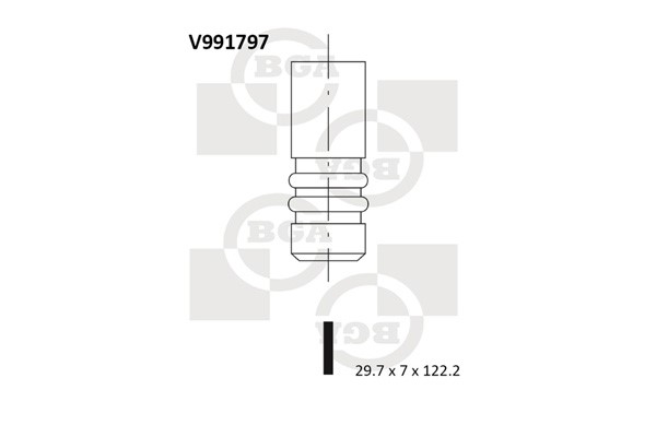 Insugsventil Bga V991797 BGA