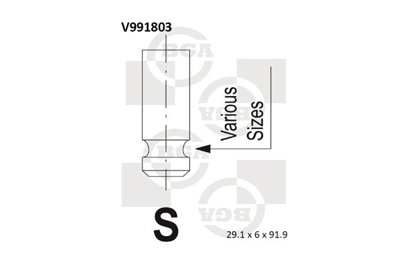 Insugsventil Bga V991803 BGA